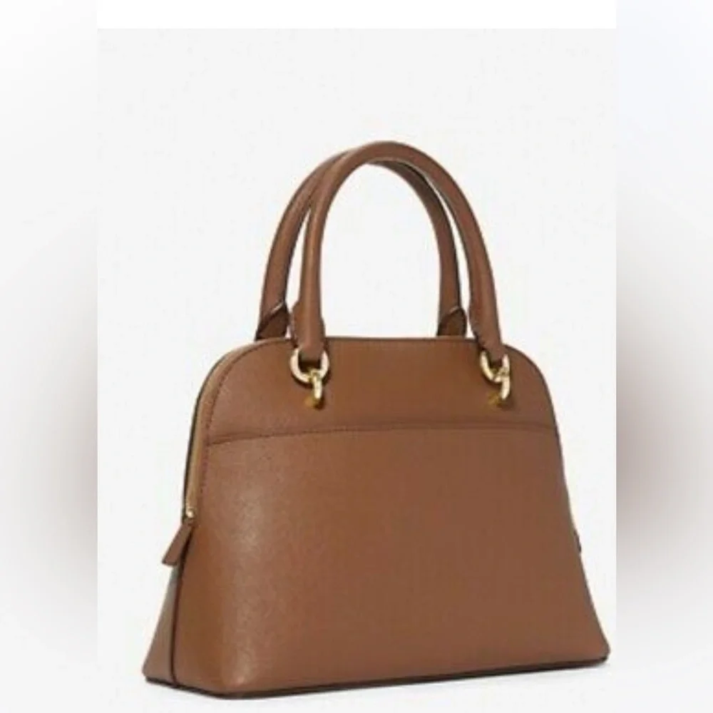 Michael Kors Jet Set Travel Medium Saffiano Leather Dome Satchel - Picture 10 of 13